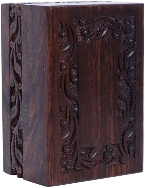 Wooden Urn Box, Medium, 7 X 5 X 3.75 inch, Pack of 2 N413