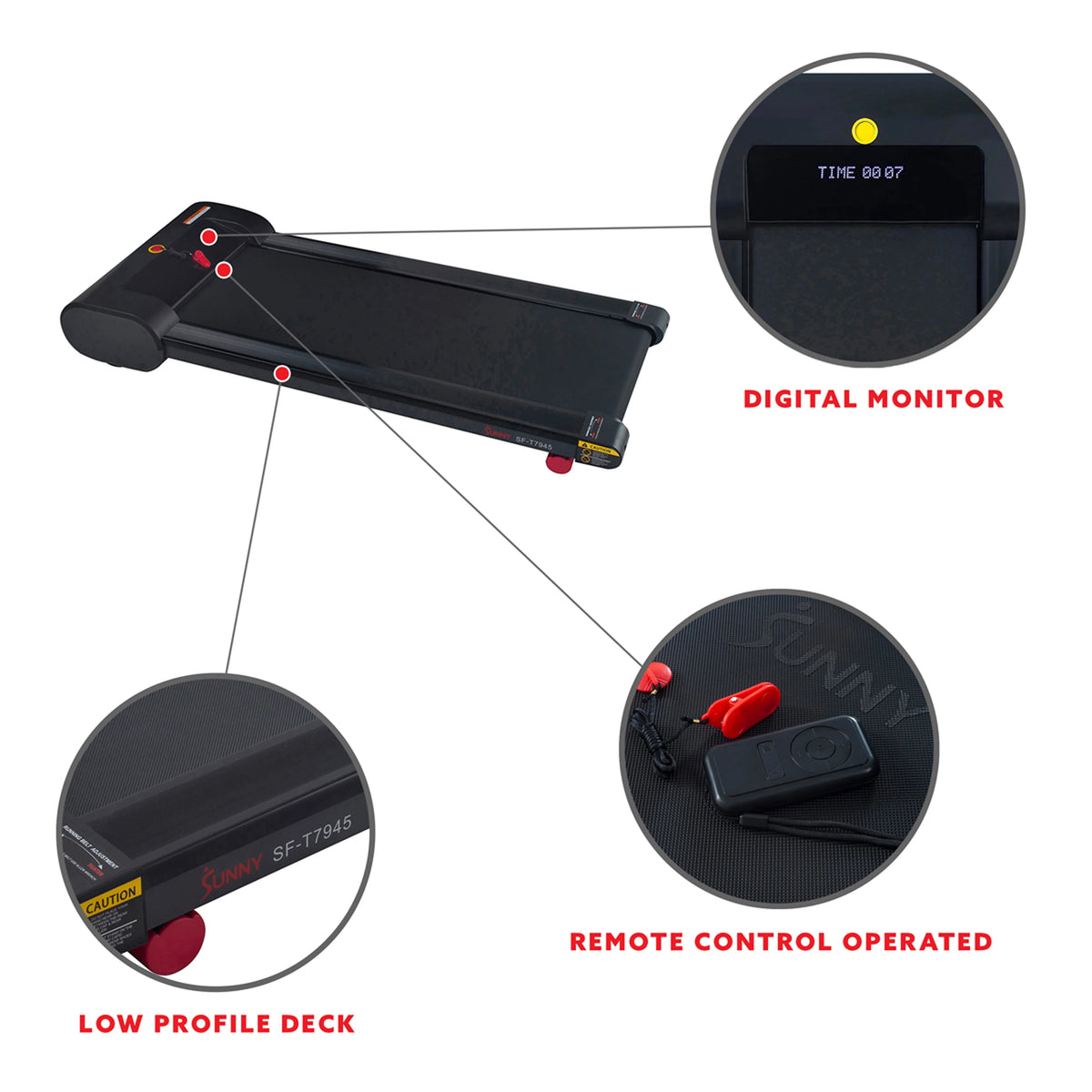Flat Under Desk Treadmill E5767