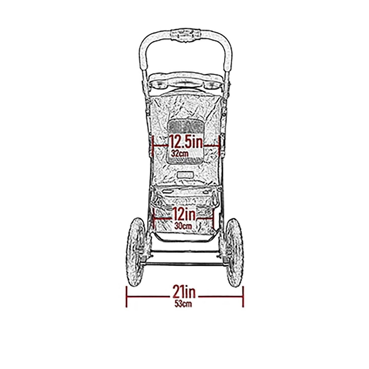 No-Zip Pet Stroller F802558