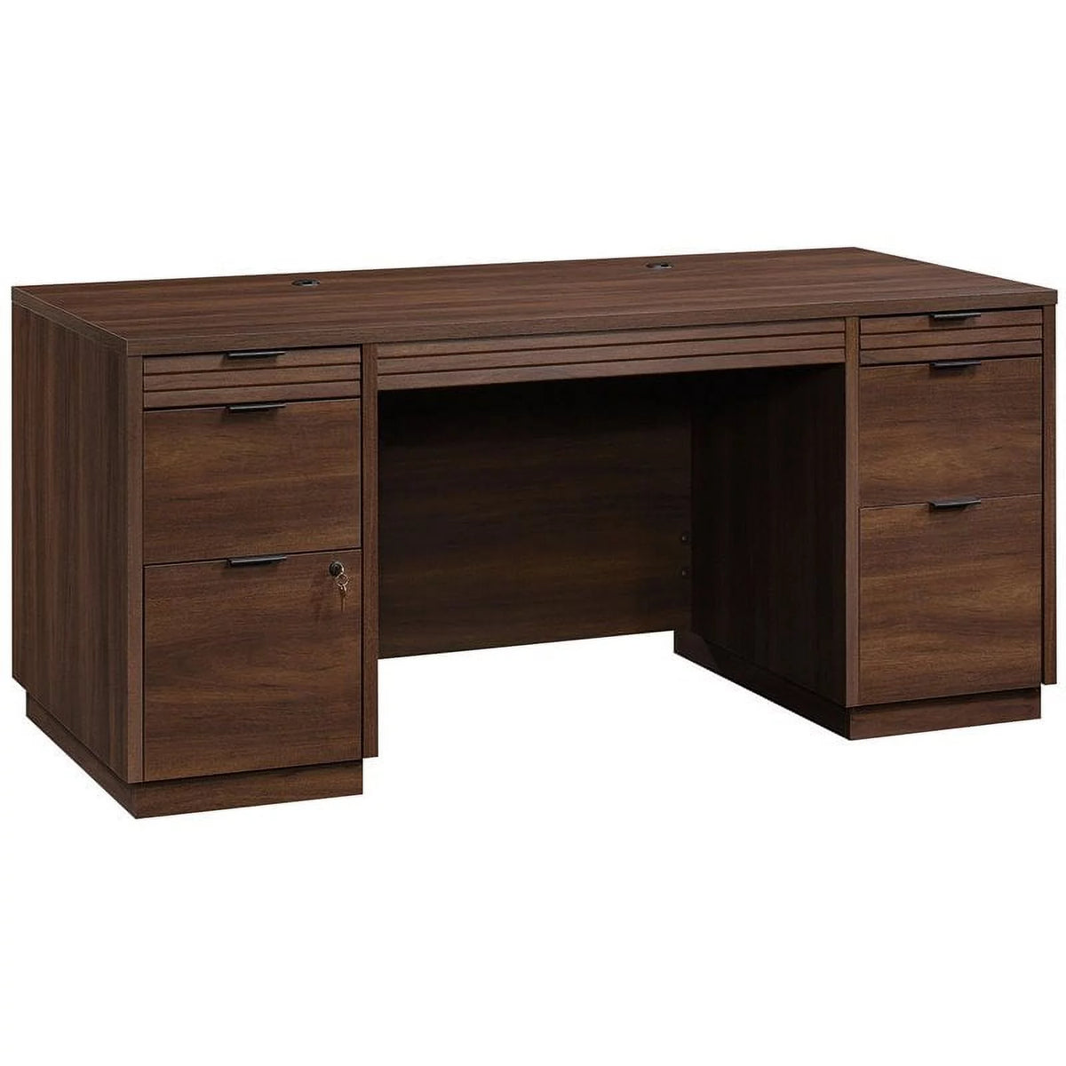 2-Piece Executive Desk & Storage Credenza Set Q770
