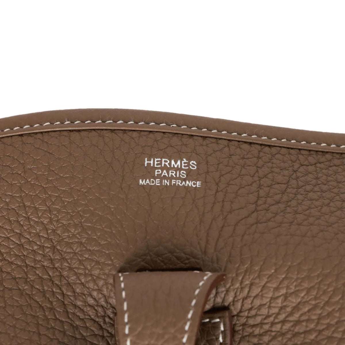Pre-owned Etoupe Clemence Leather Bag F8926