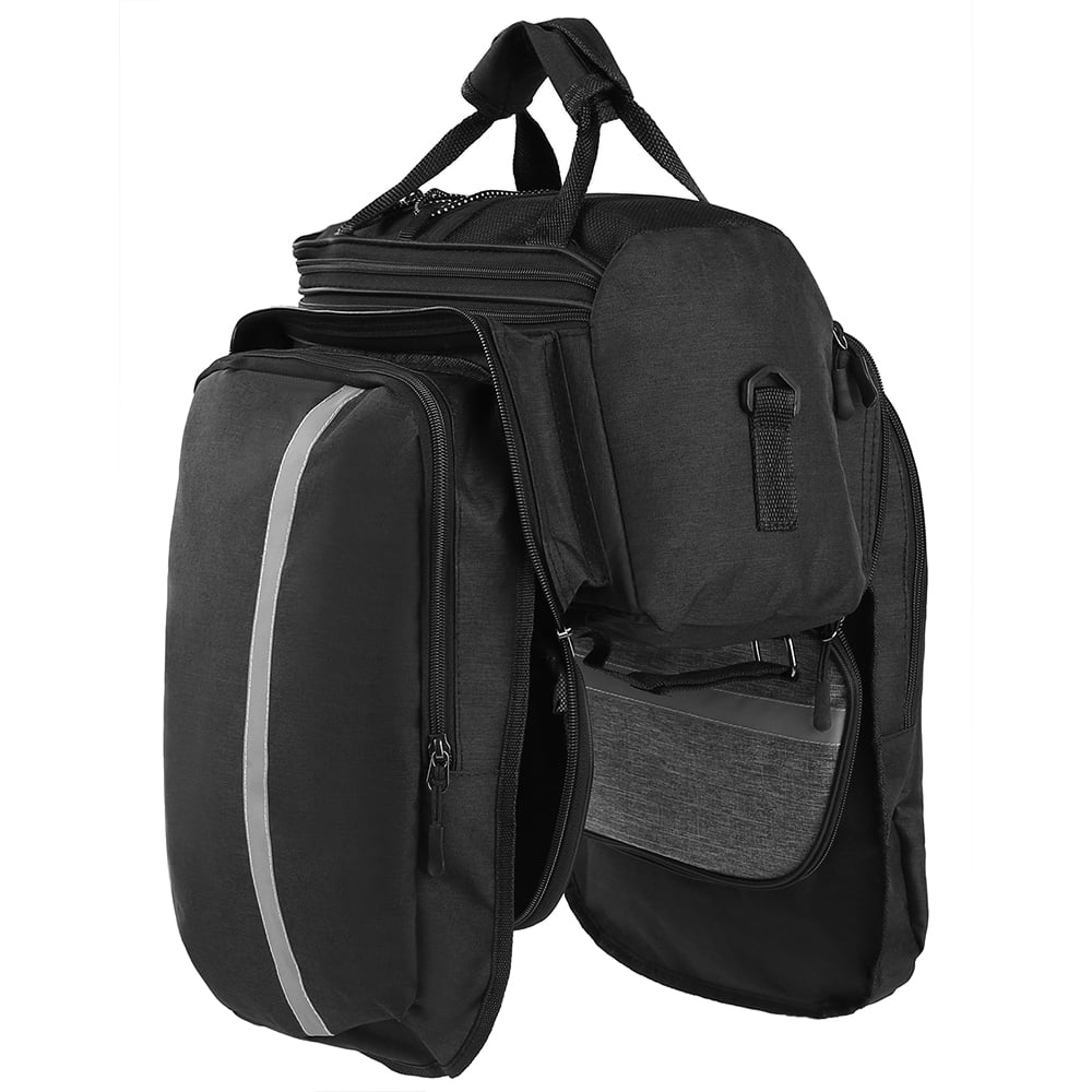 Rear Seat Bag Expandable Waterproof MTB Pannier Bag With Rain Cover G998025