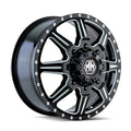 Black Milled Spokes 17x6.5 8x165.1 134mm 130.18mm Wheel K667