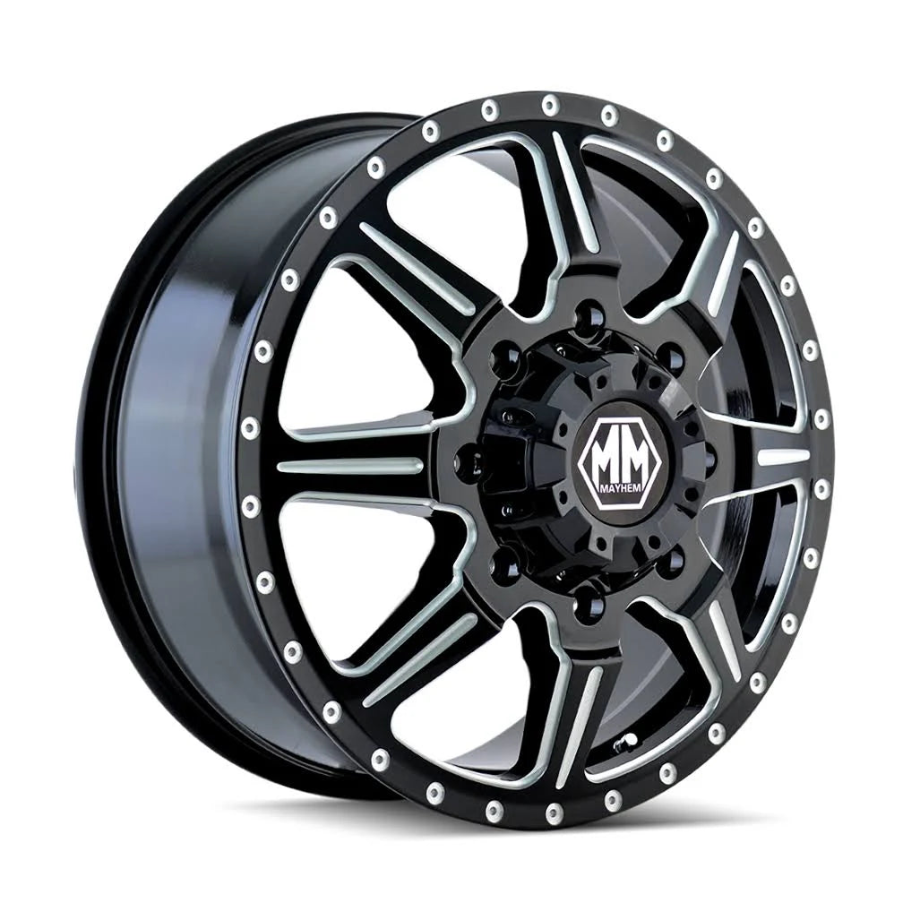 Black Milled Spokes 17x6.5 8x165.1 134mm 130.18mm Wheel K667