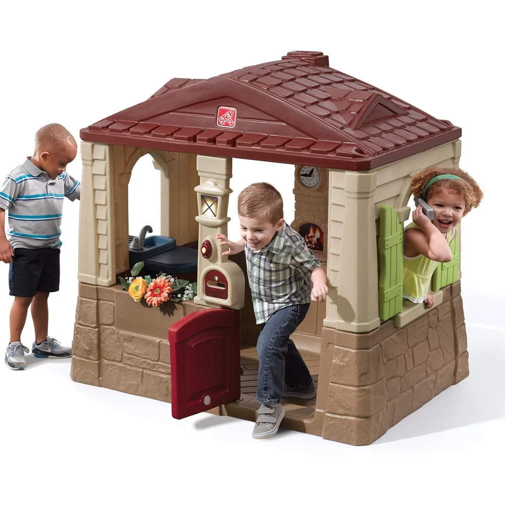 Brown Plastic Kids Playhouse G53835