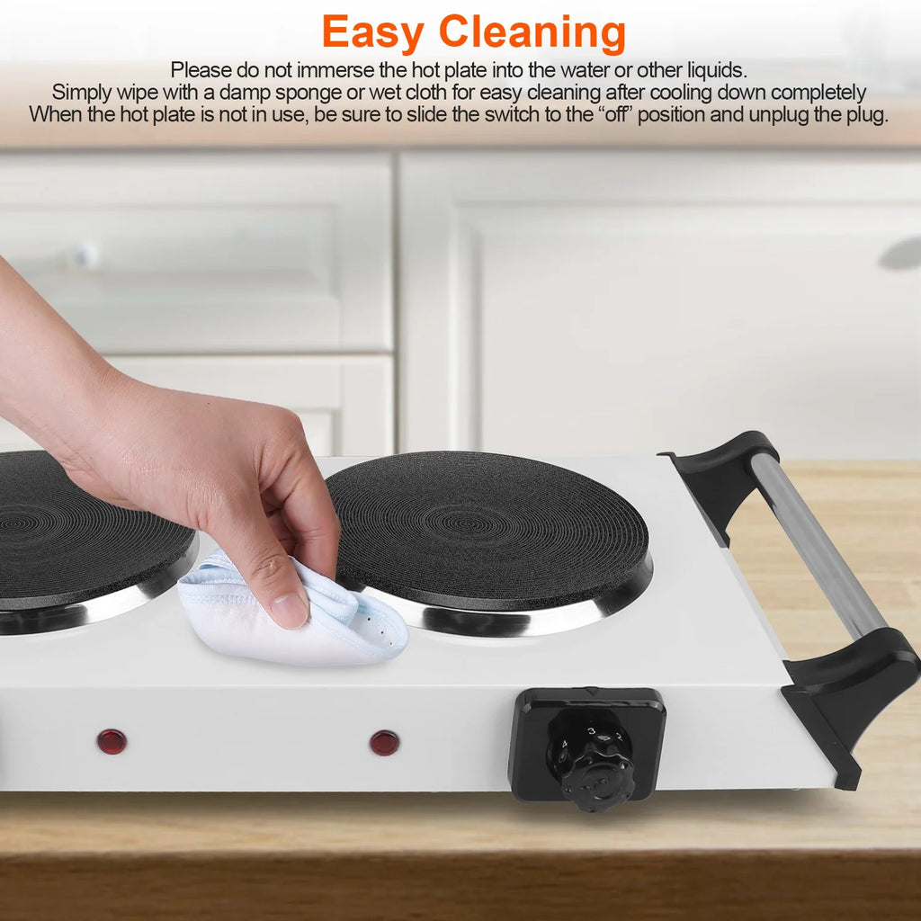 Portable Coil Heating Double/Single Burners Stove 2000W M565