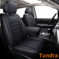 Black Faux Leather Full Set Seat Covers with Center Console Cover D189