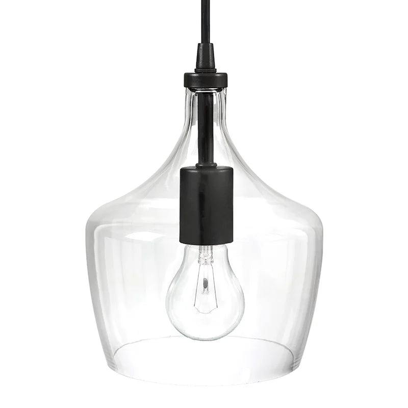 3-Pack Bronze Pendant Lighting with Glass Shade I66015