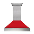 36 in. Stainless Steel Range Hood with Red Matte Shell J401917