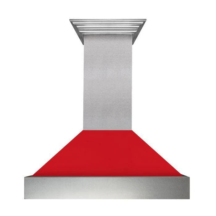 36 in. Stainless Steel Range Hood with Red Matte Shell J401917