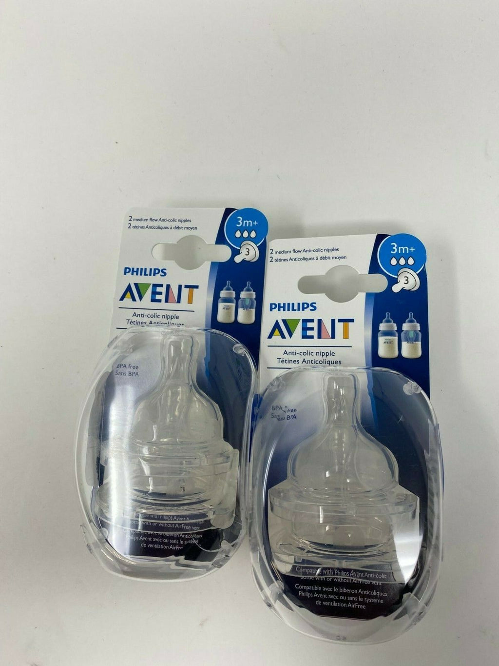 Medium Flow AntiColic Baby Bottle Nipple 2 Packs Of 2 W516
