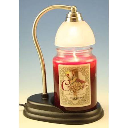 Pewter Candle Warmer and 26 oz Candle - Midnight Rose Y8505