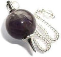 Amethyst Pendulum Crystal Dowser Stone U4849