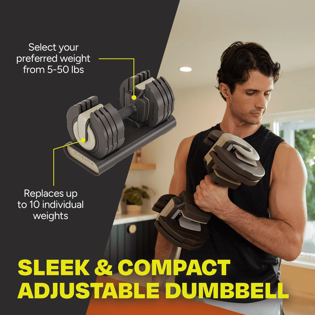 Adjustable Dumbbell 5-50 lbs S602