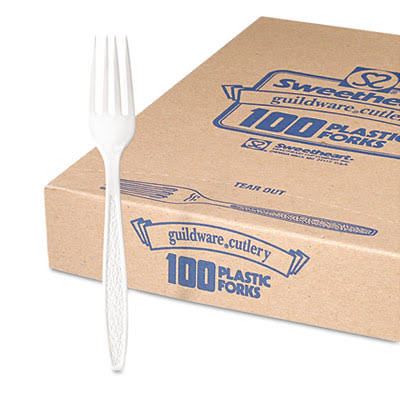 Black Extra Heavyweight Plastic Fork N47936