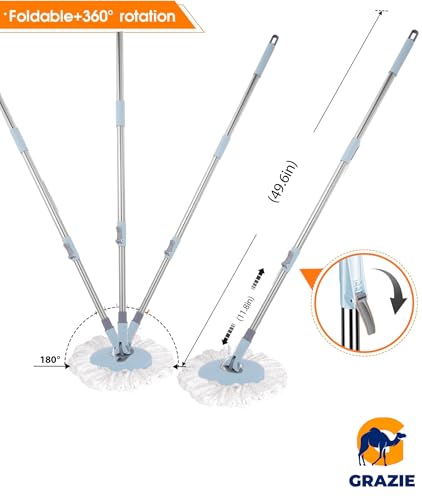 Spin Mop and Bucket with Wringer D745