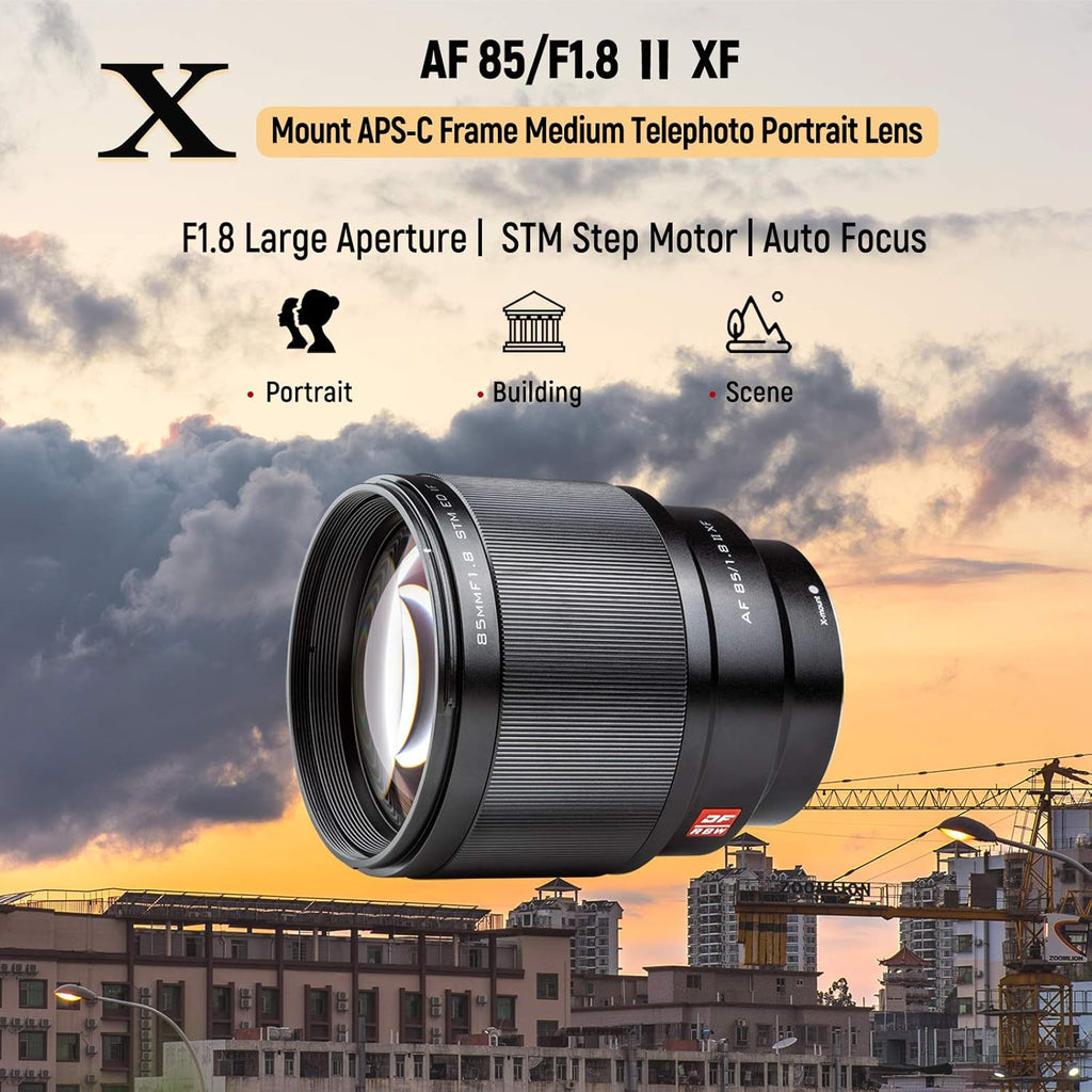 85mm F1.8 Mark II STM Auto Focus Lens for Fuji X Mount S556
