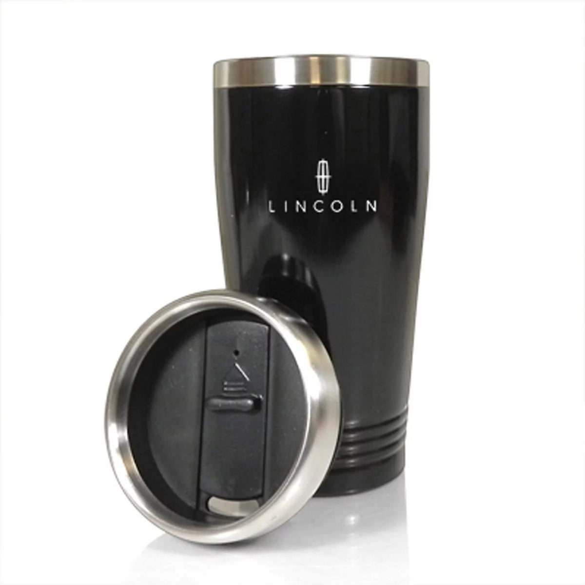 Black Stainless Steel Travel Mug U3706