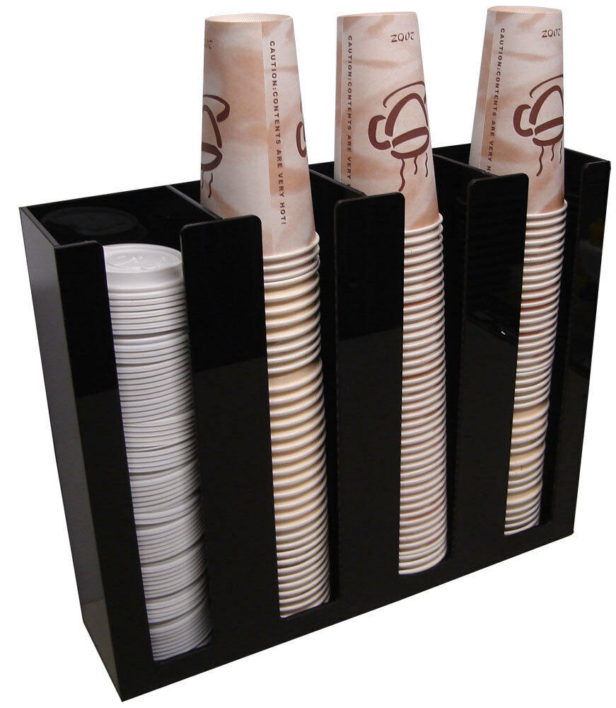 4 SL Cup Lid Holder Dispenser Organizer Coffee Cup Caddy Q91113