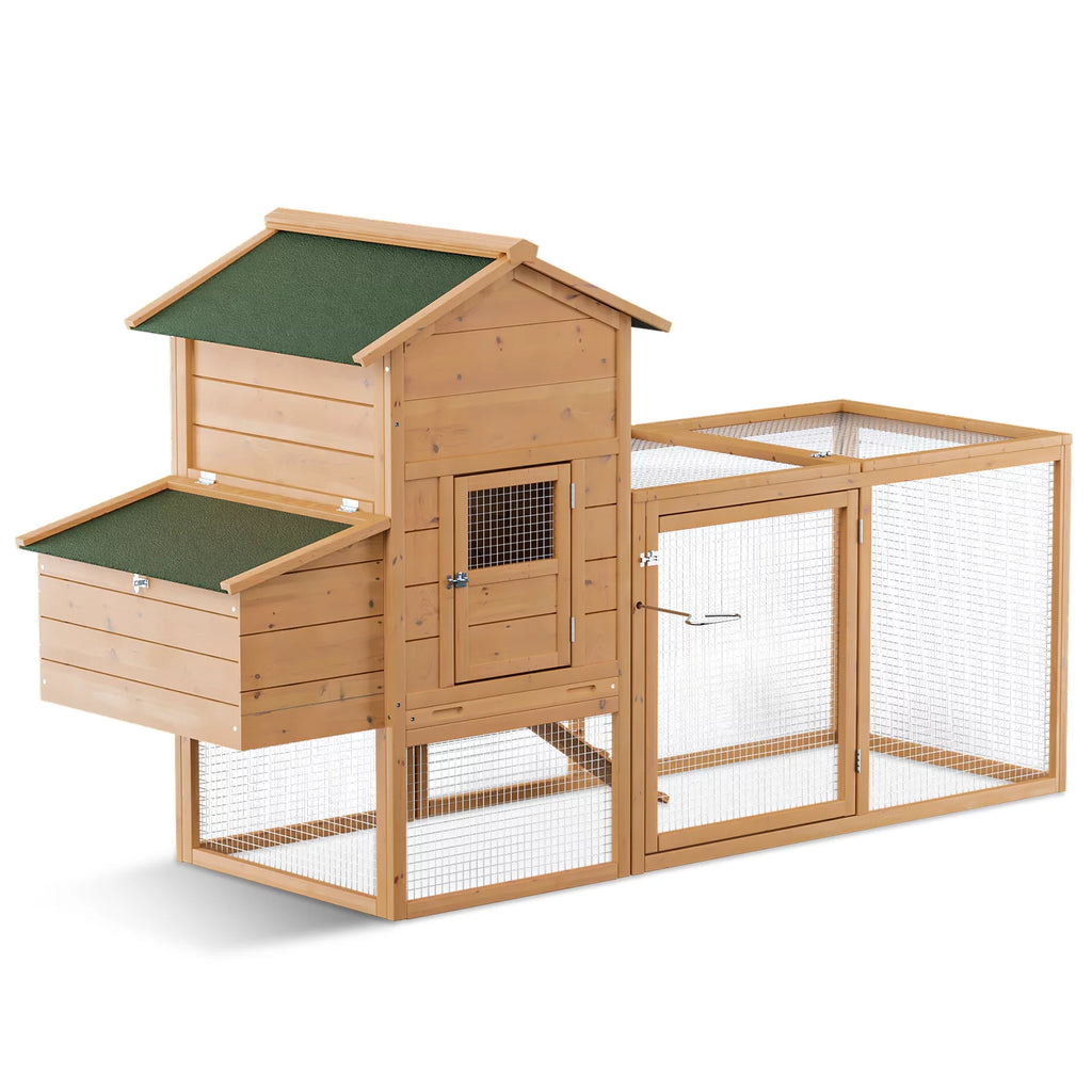 80 inch Wooden Chicken Coop with Nesting Box L58957