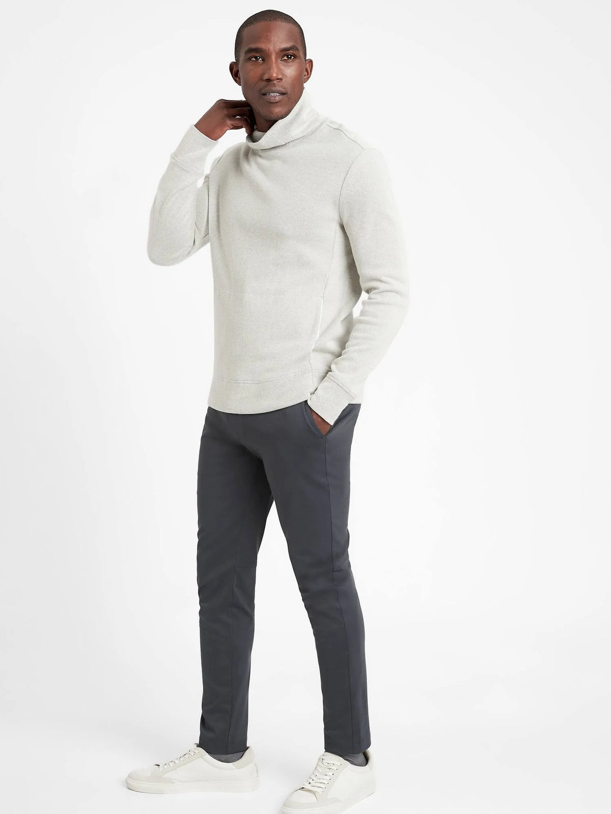 Slim Luxe City Pant Charcoal Gray 35W 32L X410