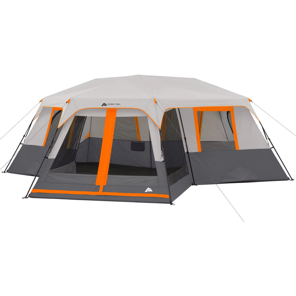 20' x 18' 12-Person 3-Room Instant Cabin Tent with Screen Room Q62254