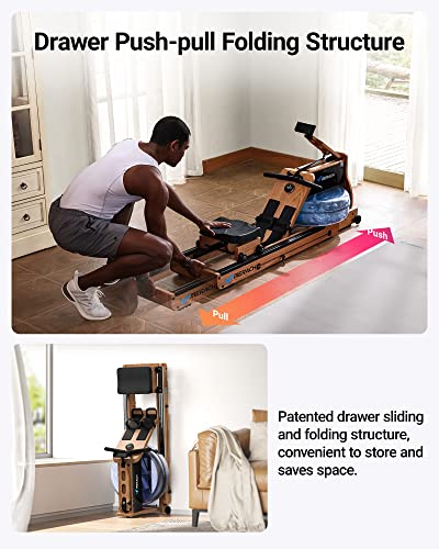 Foldable Water Rowing Machine with 400LBS Weight Capacity M7003