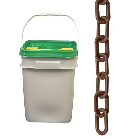 Brown HDPE Plastic Chain in A Pail D251766