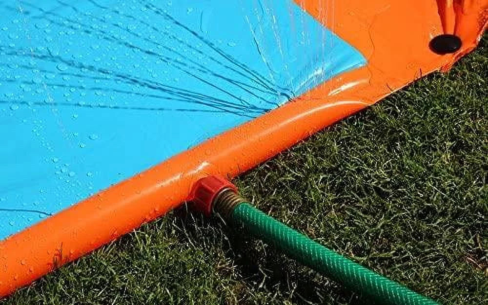 18' Triple Lane Water Slide with Ramp C449