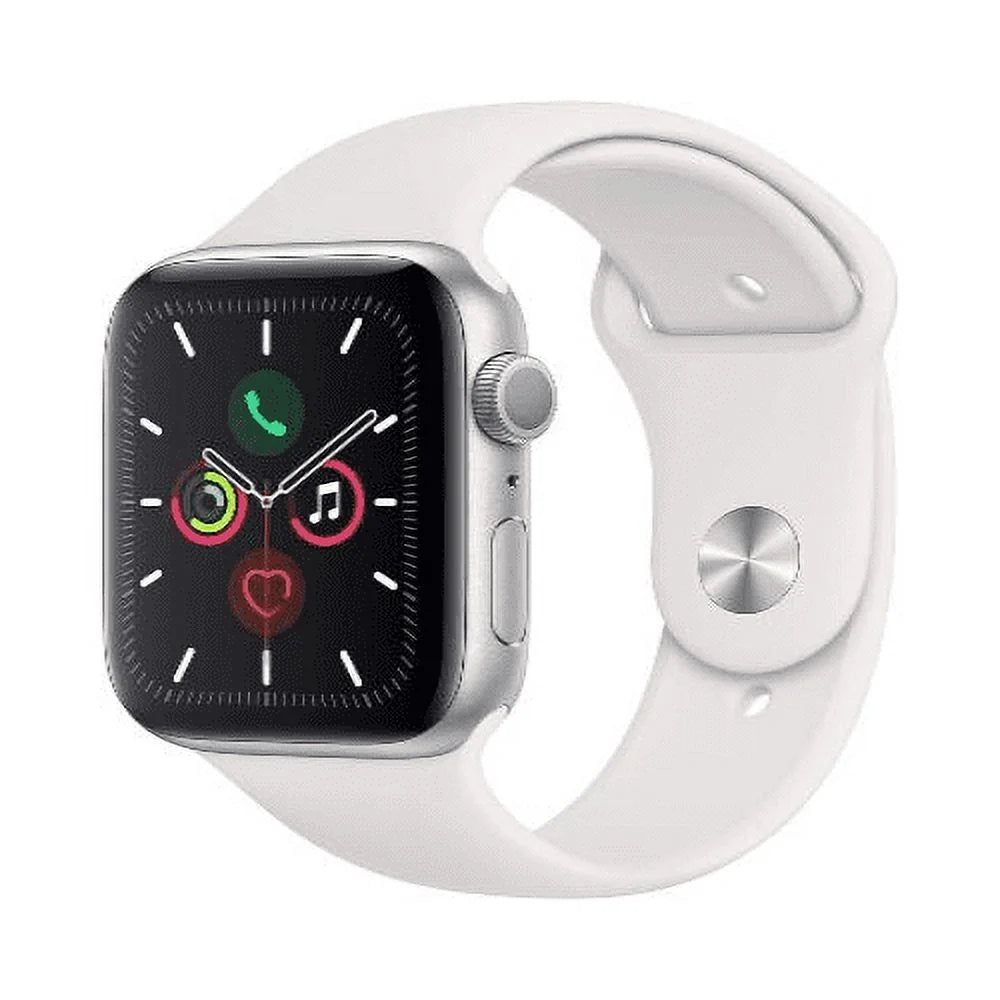 Apple Watch 44mm GPS Silver Aluminum Case White Sport Band S350258