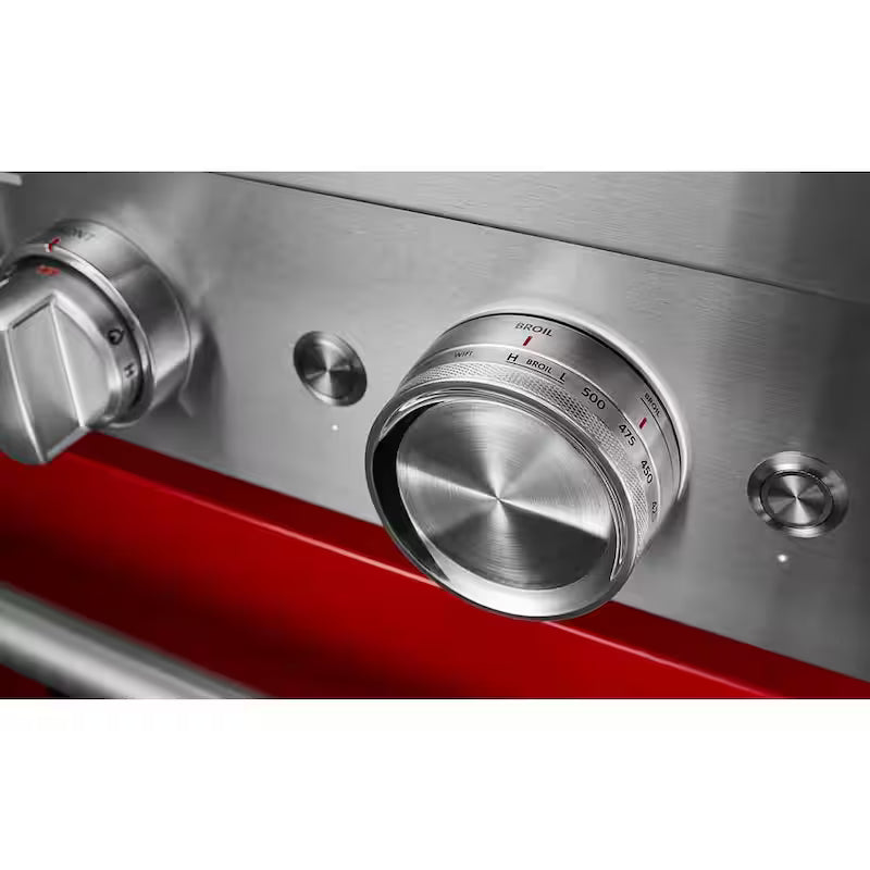 Passion Red 4-Burner Dual Fuel Freestanding Smart Range F27074