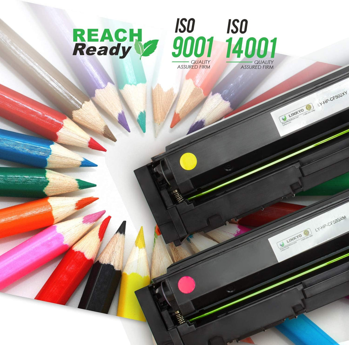 Compatible Toner Cartridge 4-Pack Black Cyan Magenta Yellow U455