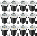 12 Pack 7W Warm White LED Ground Lights with 24 Connectors M431