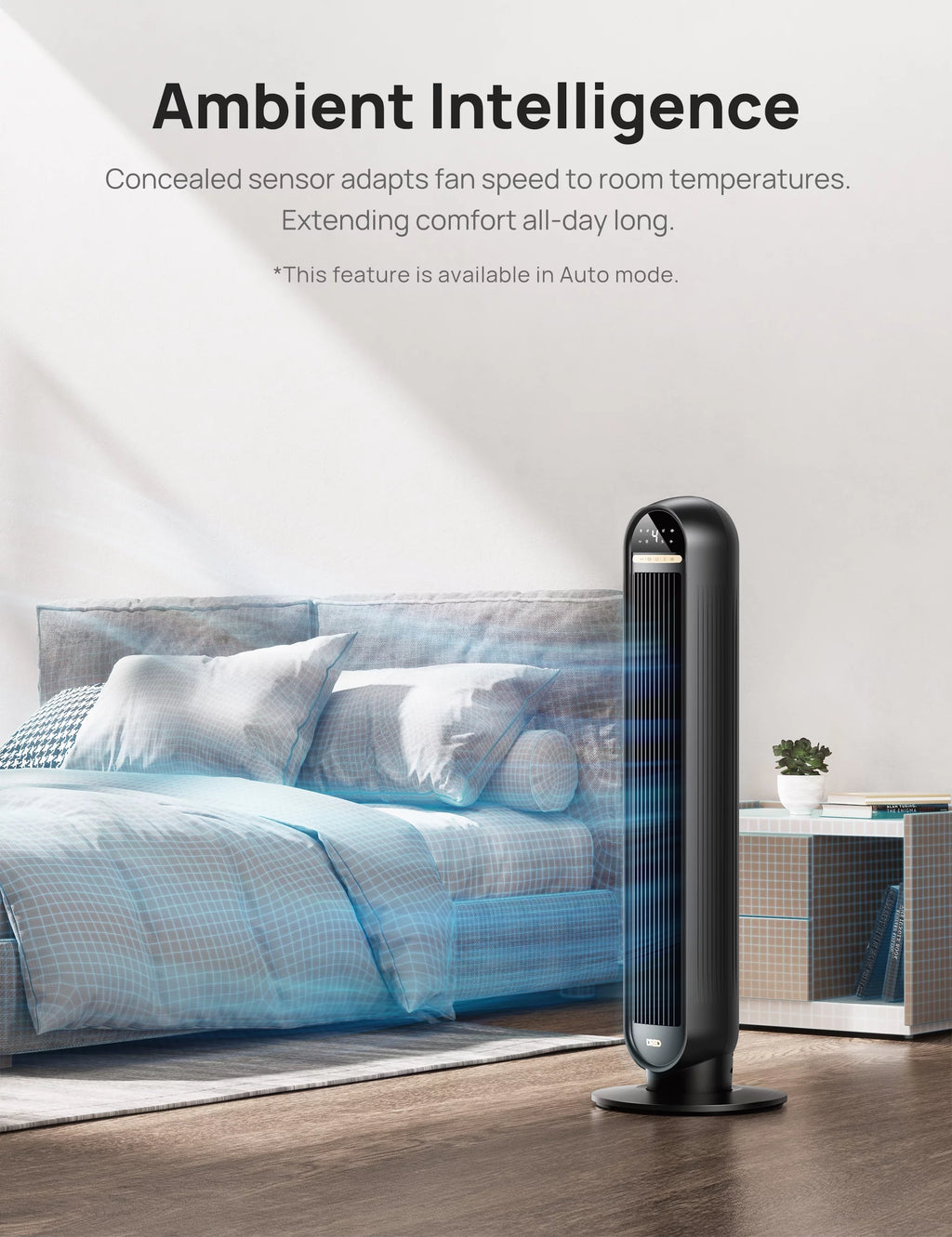 36 Standing Floor Fan with Remote 90° Oscillating 4 Speeds H87755