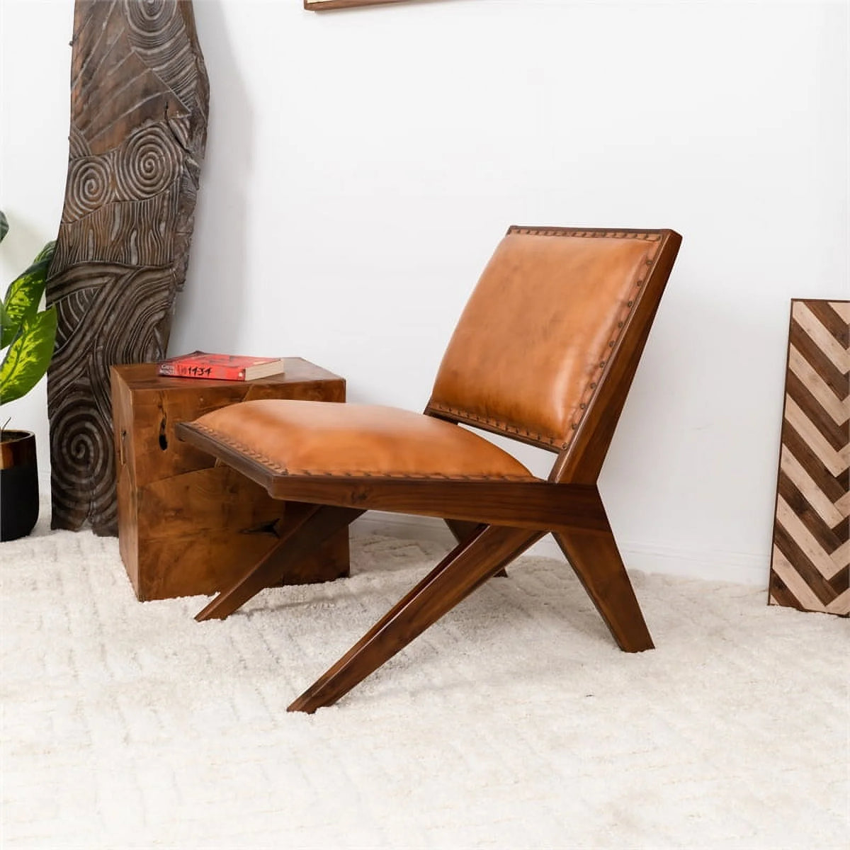 Tan Leather Armchair G126577