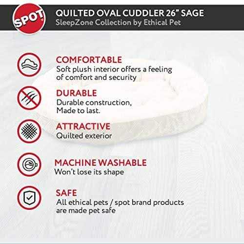 Quilted Oval Cuddler Bed O79571