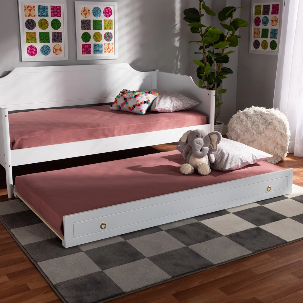 Twin Size White Trundle R40133