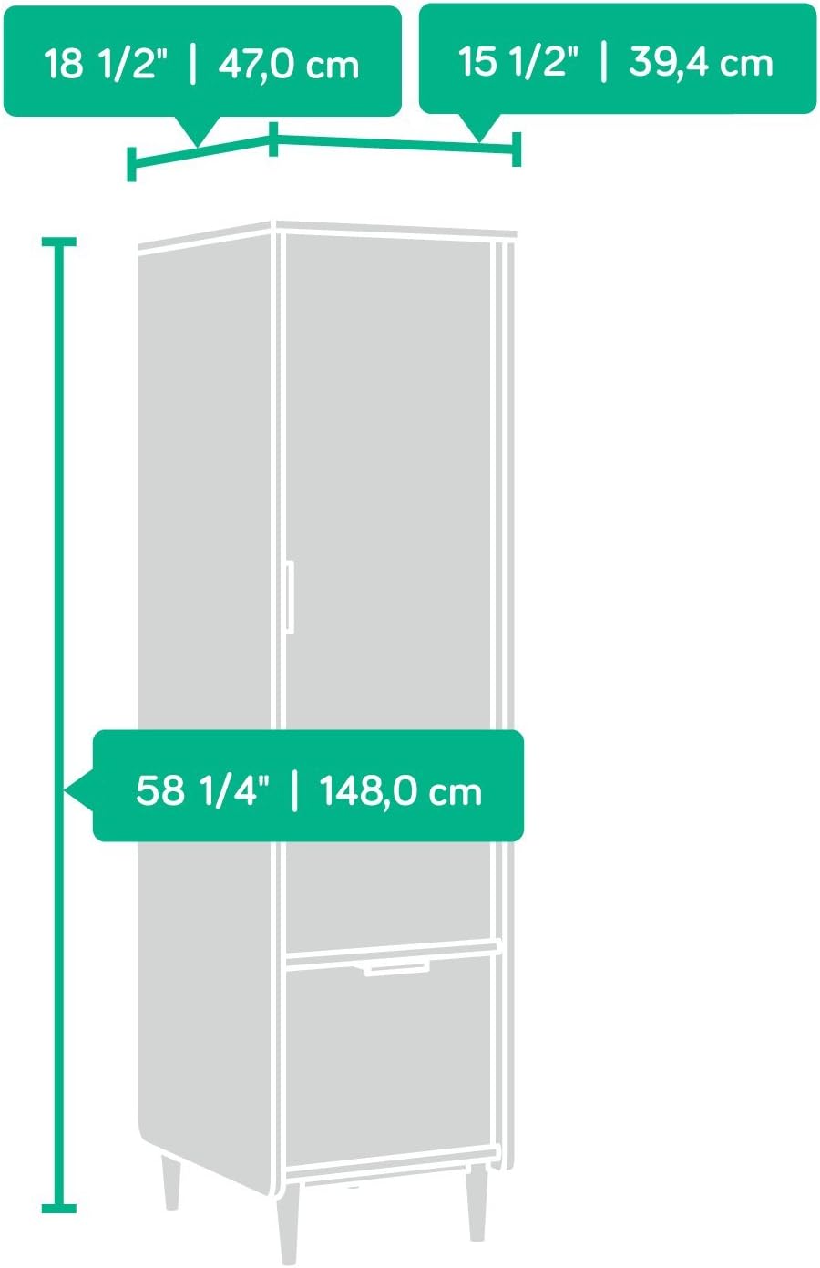 Storage Cabinet with File, Grand Walnut Finish Z275957