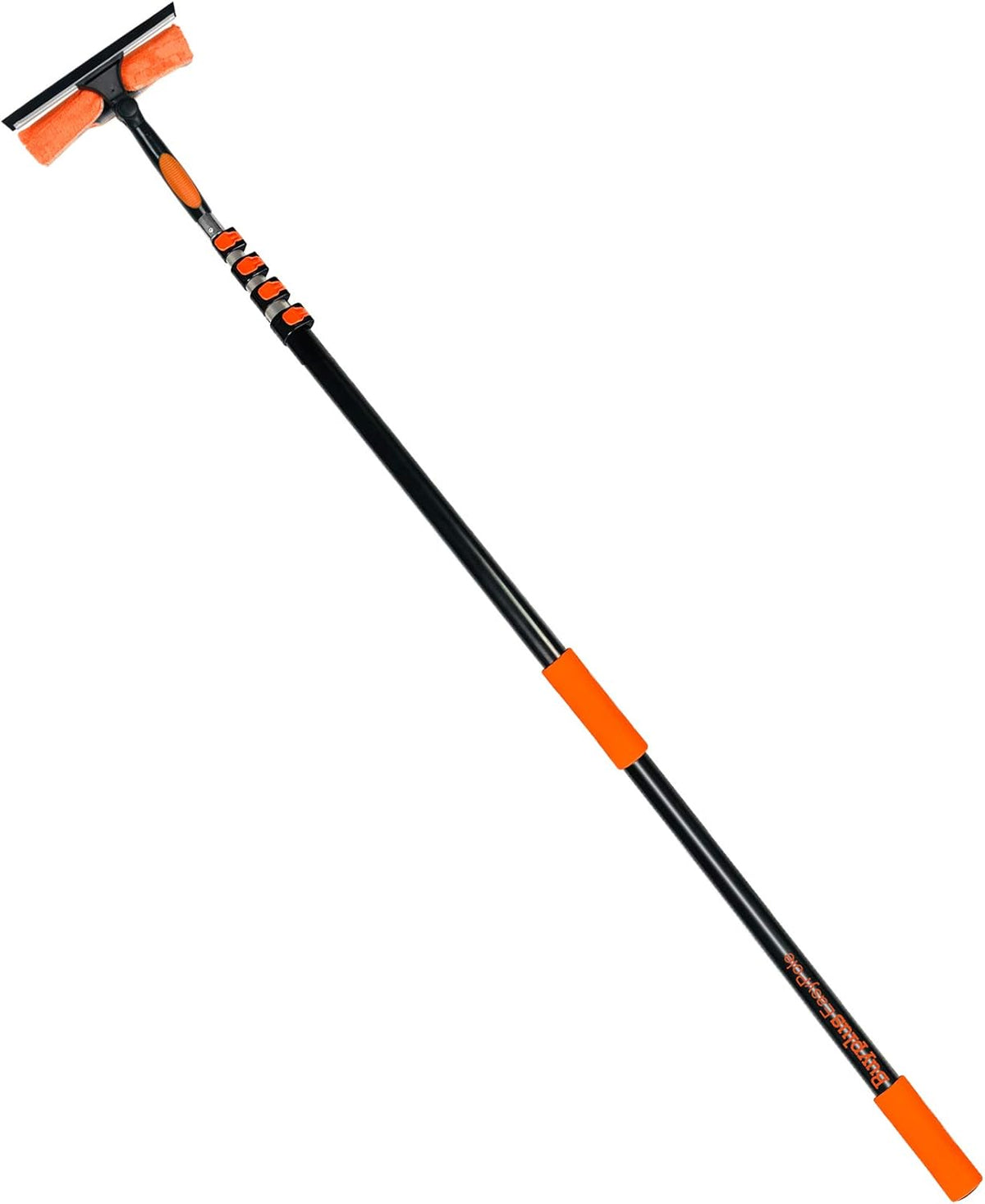 6-to-24 Foot Telescopic Pole Window Squeegee Cleaning 2-in-1 Pack of 2 X941215