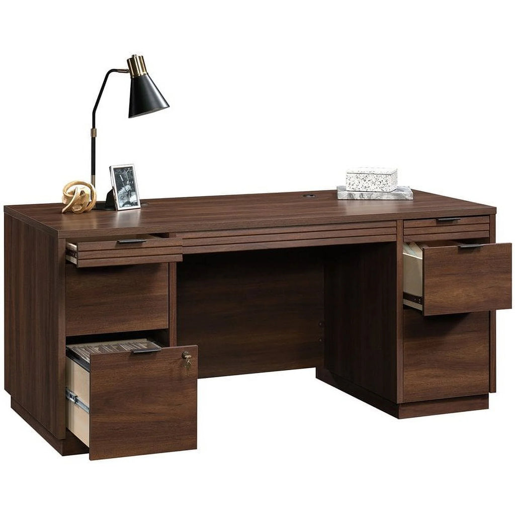 2-Piece Executive Desk & Storage Credenza Set Q770