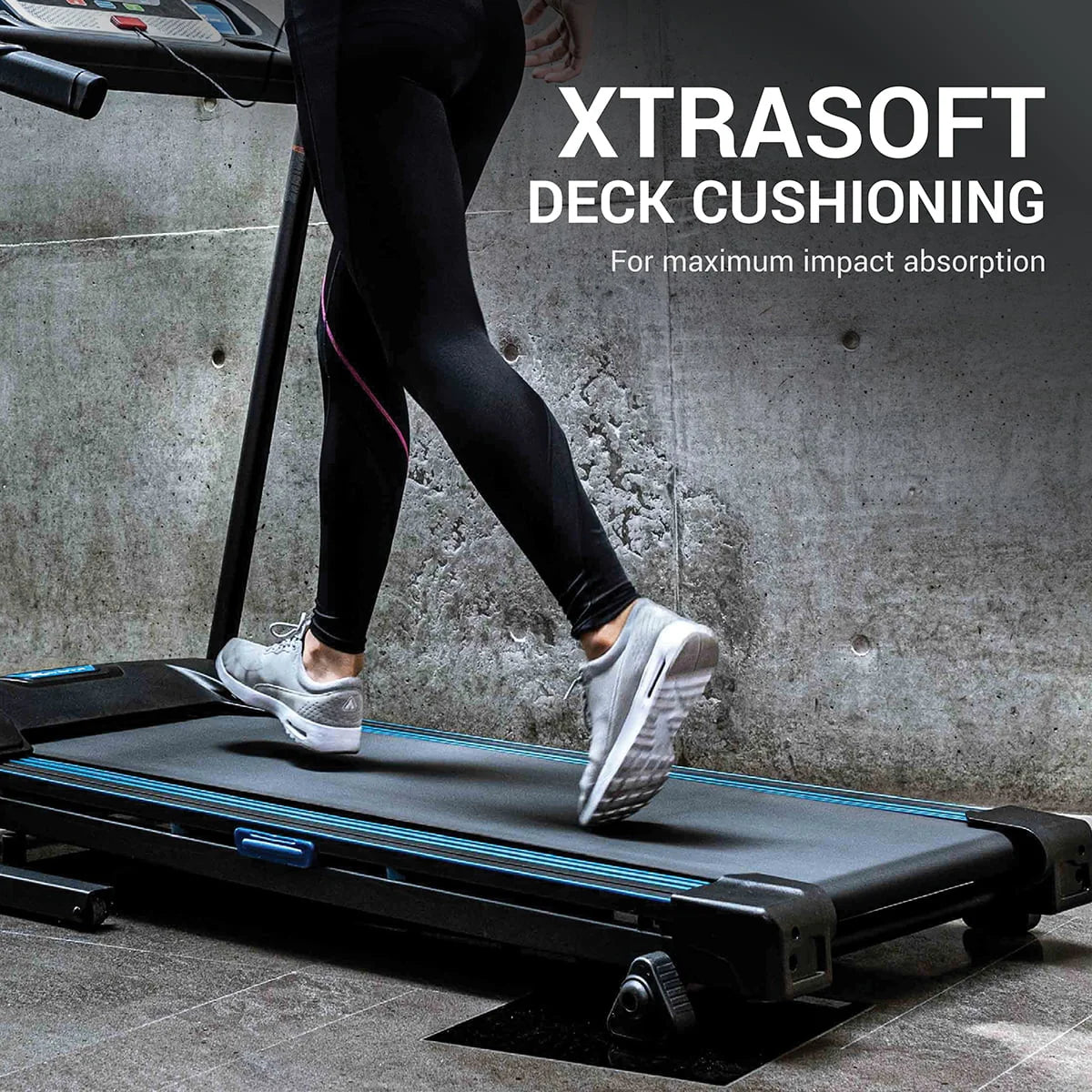 Folding Treadmill with Cushioned Deck and 3 Manual Incline Levels M35900