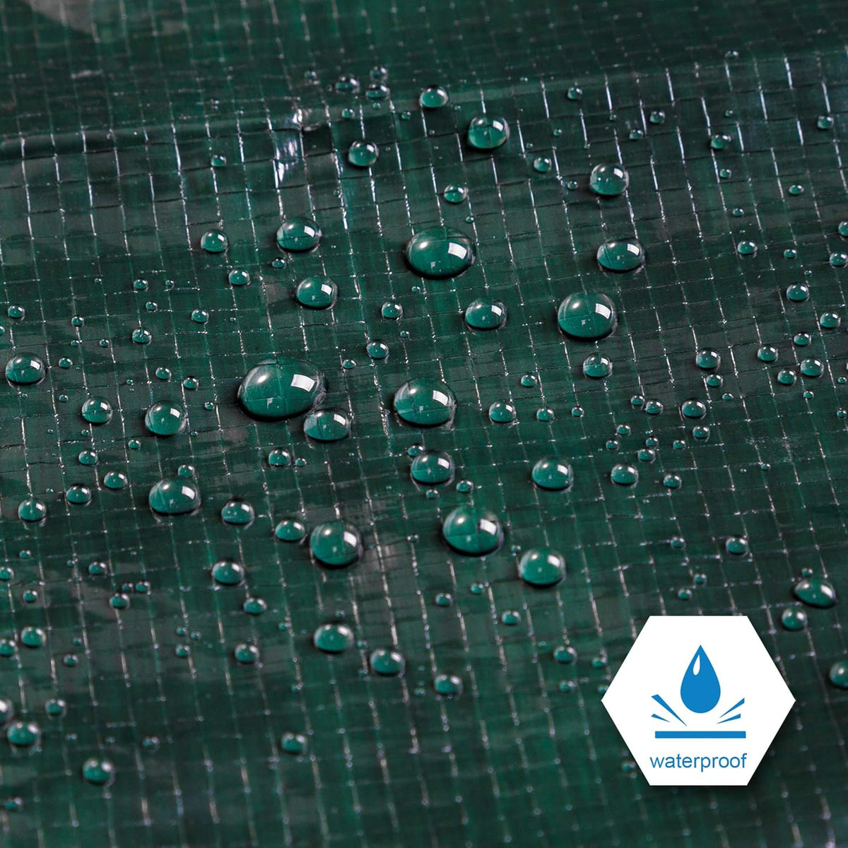 Green Poly Tarp 12 x 14 Feet Heavy Duty 8 Mil Thick U115635