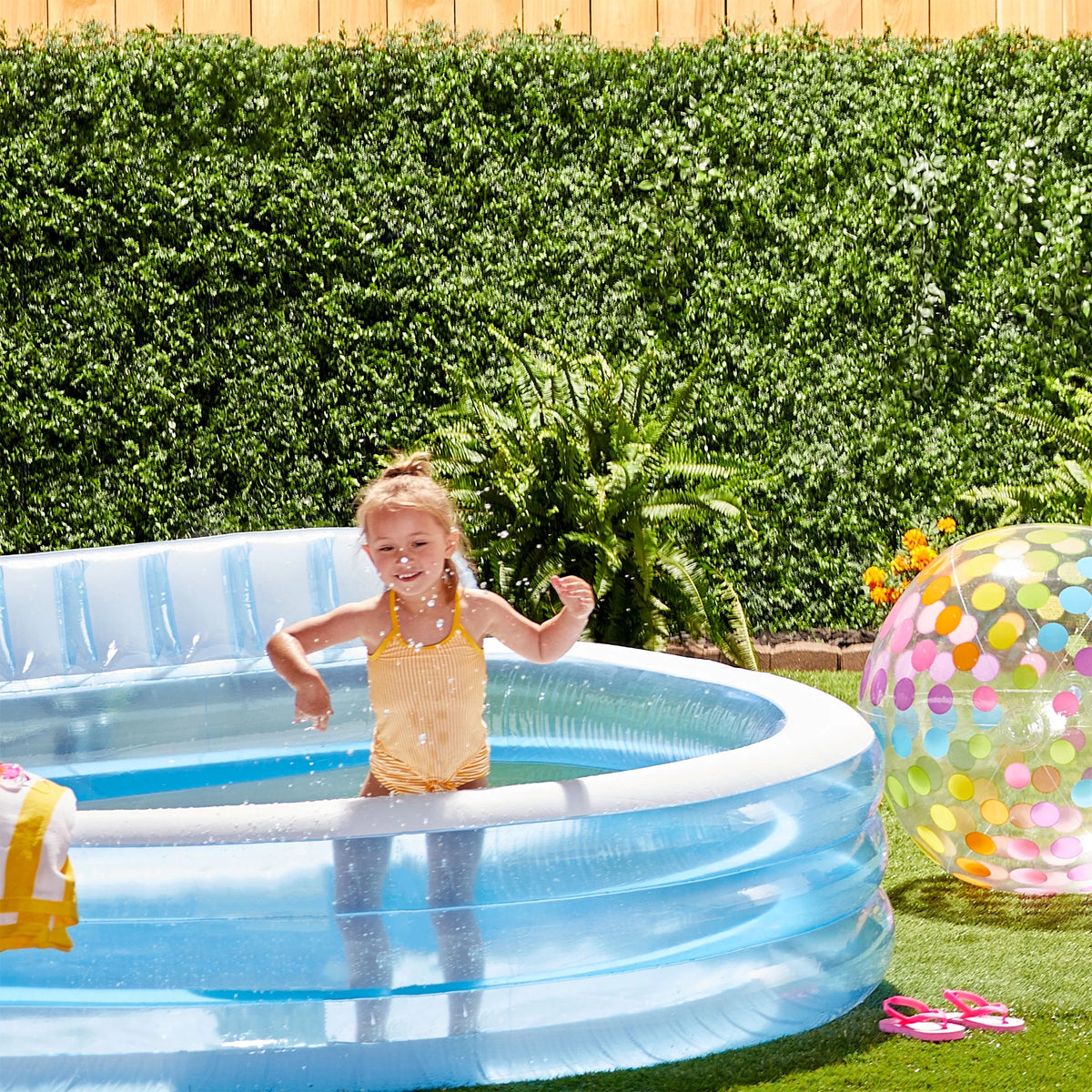 Round Inflatable Above Ground Pool with Seat and Backrest G8189