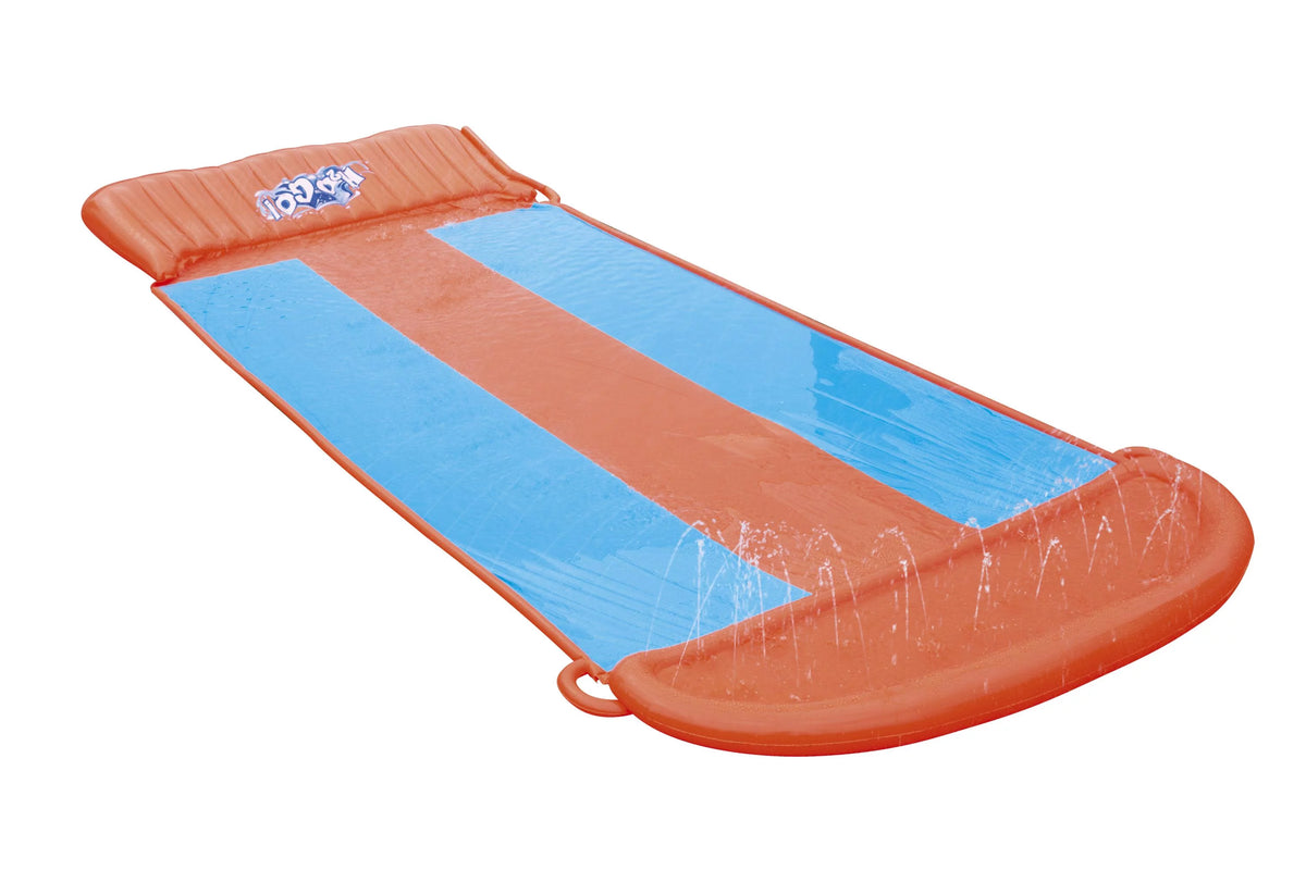 18' Triple Lane Water Slide with Ramp C449
