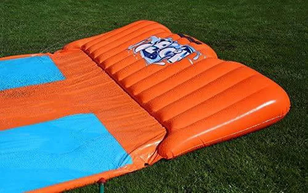 18' Triple Lane Water Slide with Ramp C449