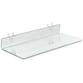 16" x 6" Acrylic Shelf for Pegboard/Slatwall, Clear, 4/pk F635450