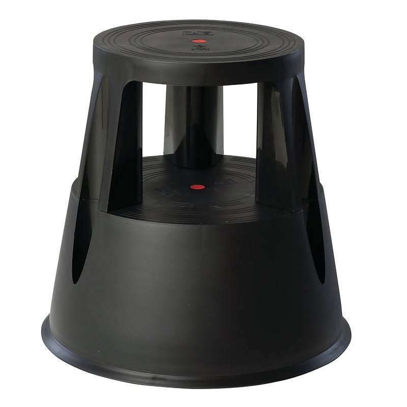 Black 2-Step Plastic Step Stool B367
