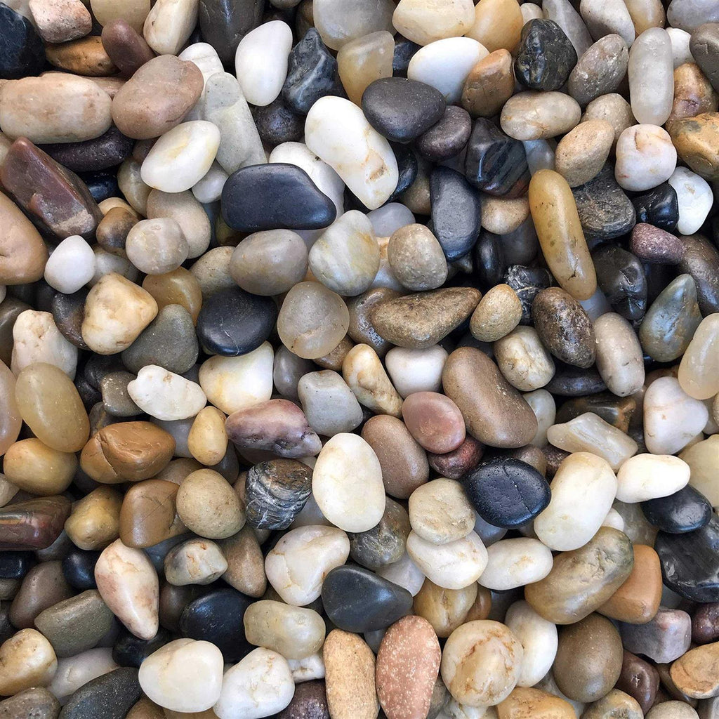 Natural Decorative Polished Mixed Pebbles Q4980