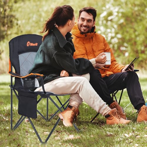 Oversized Padded Camping Chair with Arms X28627