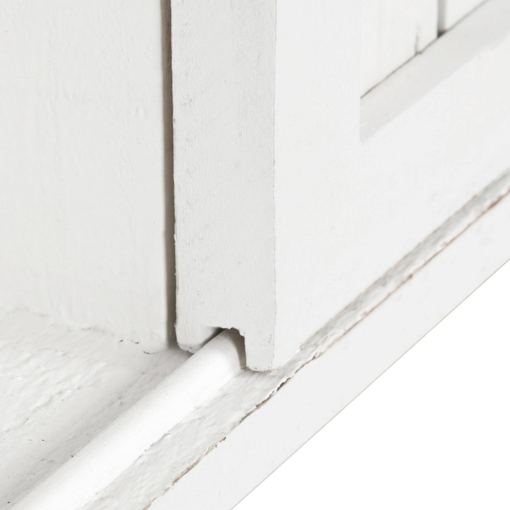 White Decorative Farmhouse Cabinet Wall Organizer with Sliding Barn Door and 3 Knobs T837324